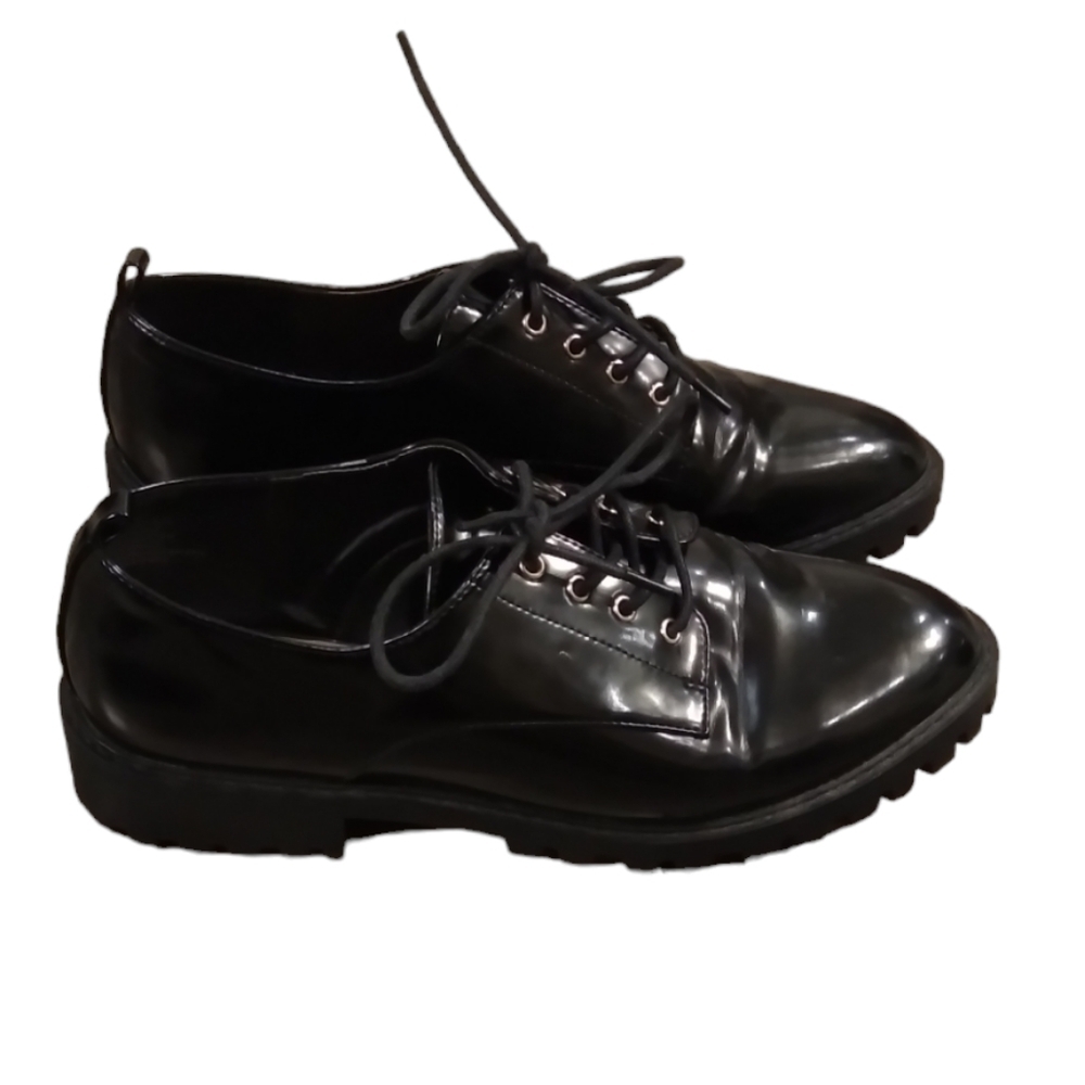 Shoe Dazzle Black 90s Y2K Bikercore Grunge Casual Shoes Size 11